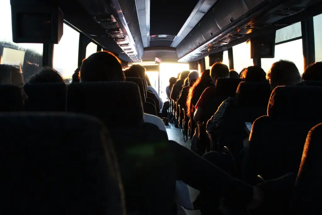 people on a bus