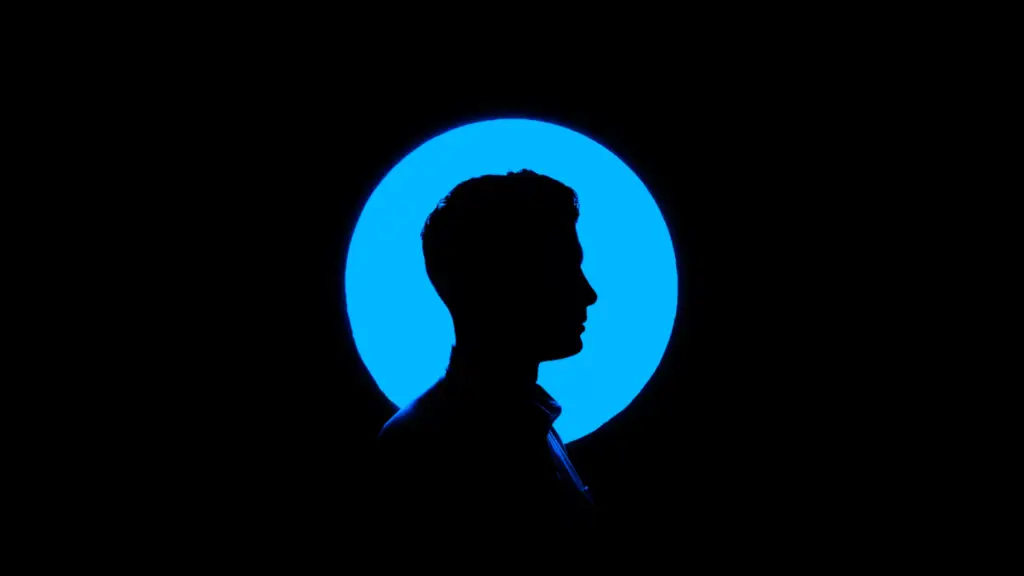 man in silhouette