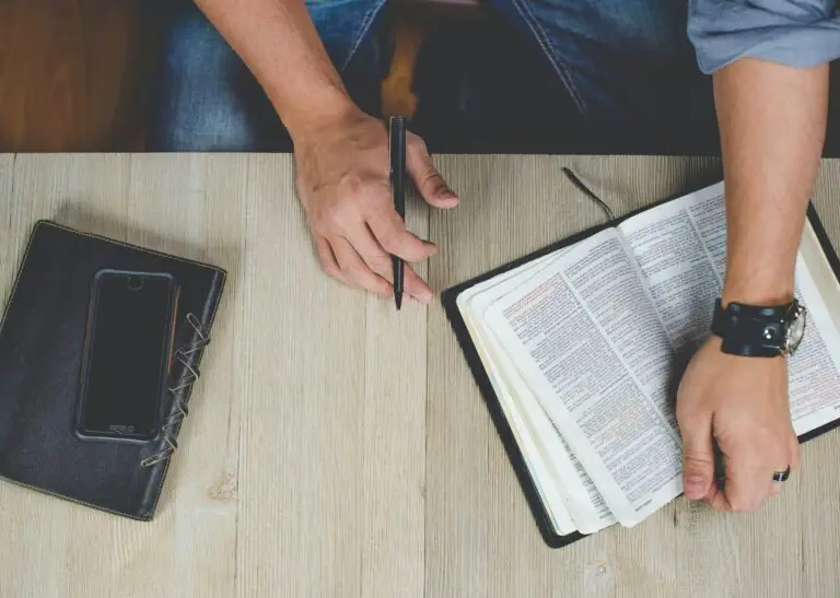 student with bible