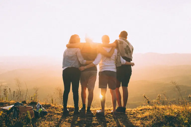 group sunset