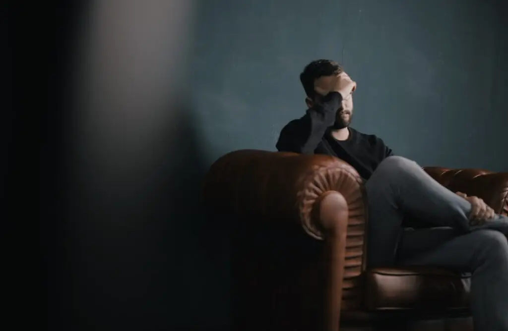 man worried