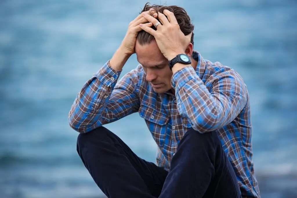 man worried